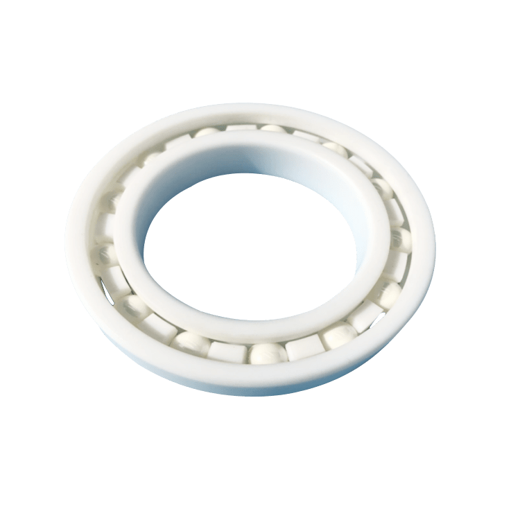 PTFE耐腐蝕塑料深溝球軸承 PTFE/PTFE/ZRO2